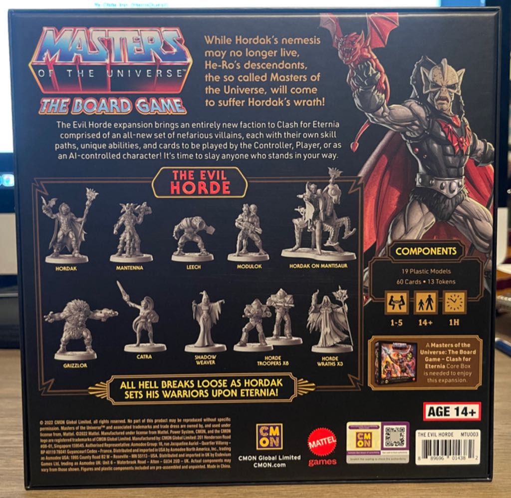 Masters Of The Universe The Board Game: The Evil Horde Expansion Pack  (1-5) board game collectible [Barcode 889696014382] - Main Image 2