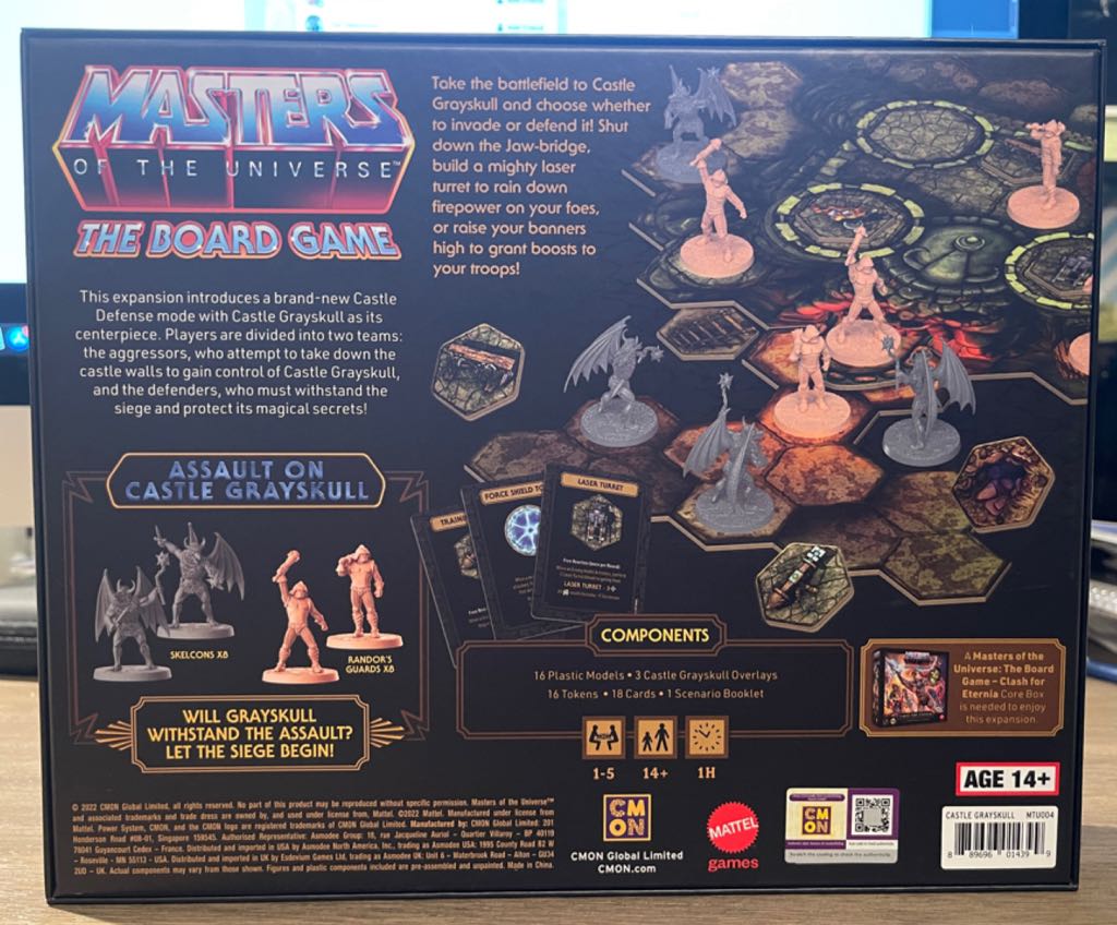 Masters Of The Universe The Board Game Assault On Castle Grayskull Expansion Pack  (1-5) board game collectible [Barcode 889696014399] - Main Image 2