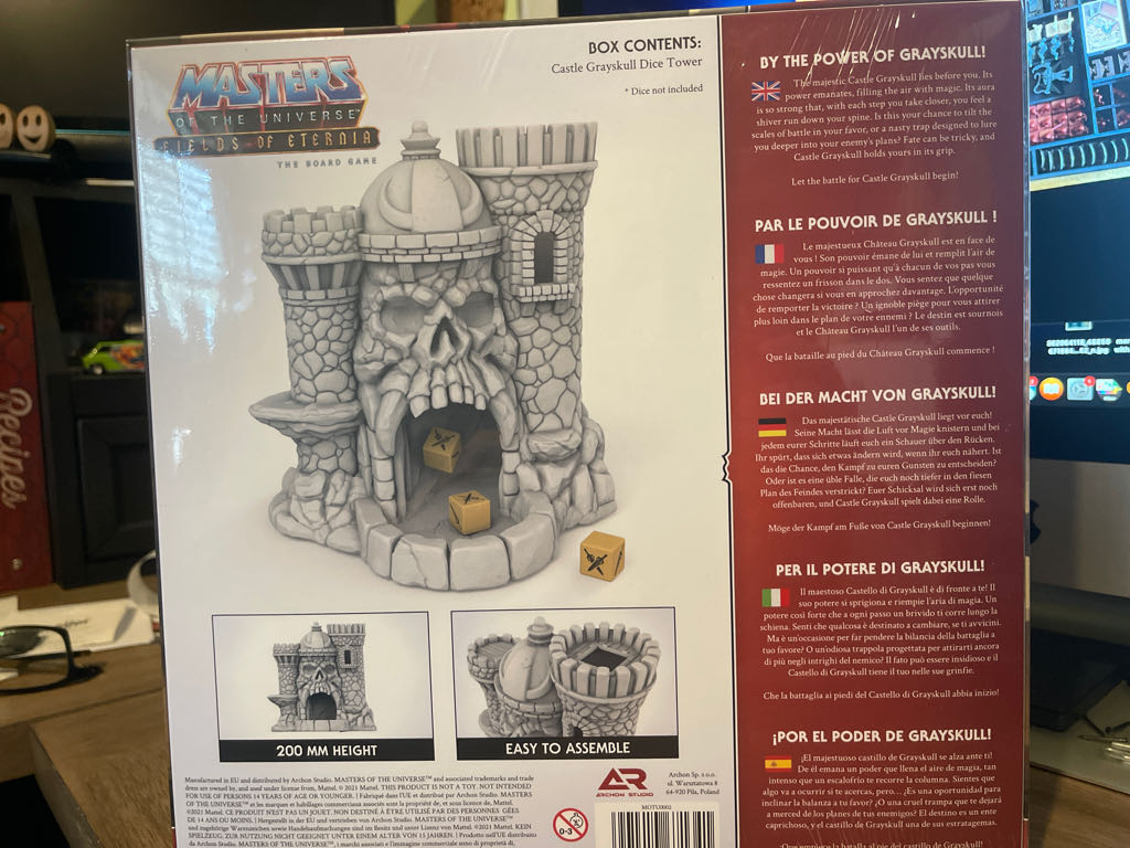 Masters of the Universe: Fields of Eternia game- Castle Grayskull Dice Tower  (1-6) board game collectible [Barcode 5901414671341] - Main Image 2