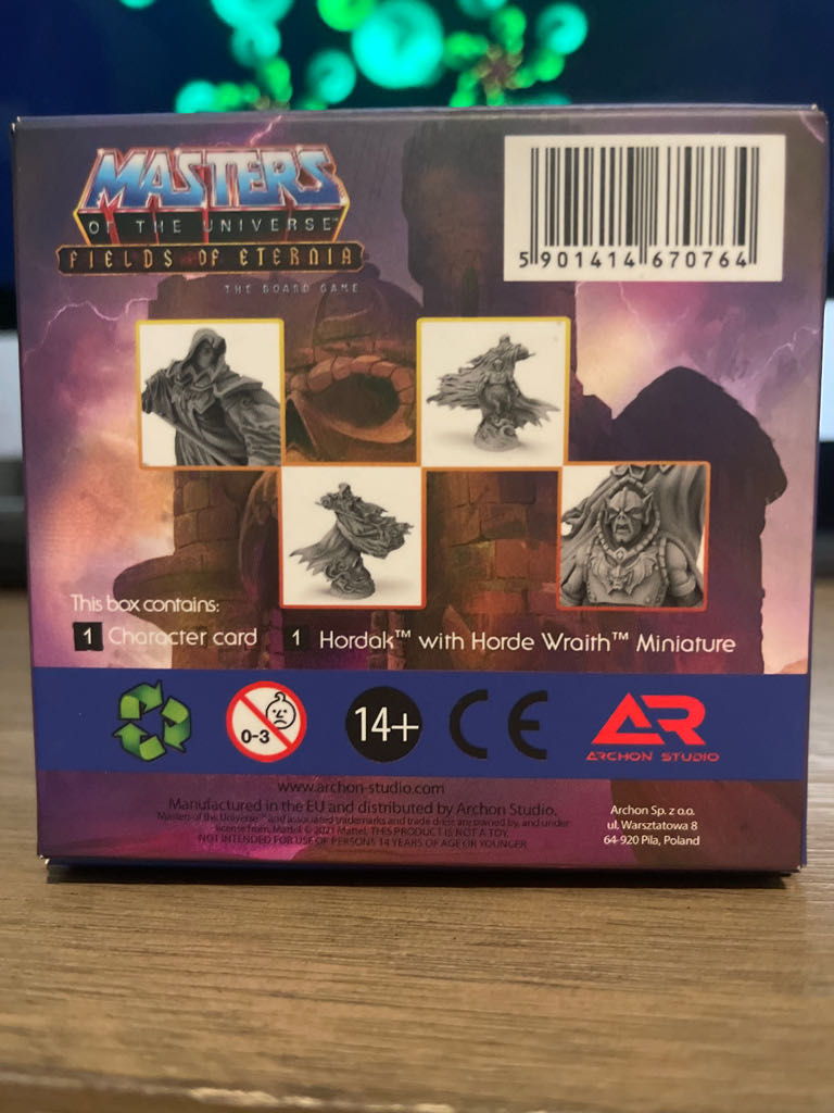 Masters of the Universe Fields of Eternia Mini Figure - Hordak with Horde Wraith  (1-6) board game collectible [Barcode 5901414670764] - Main Image 2