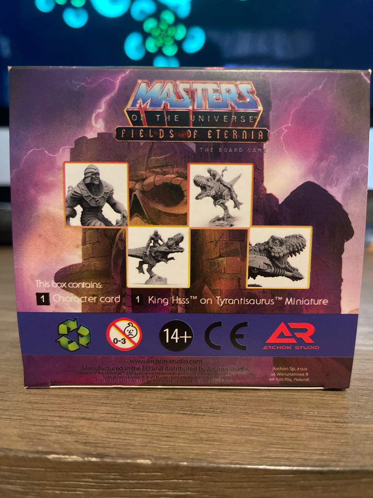 Masters of the Universe Fields of Eternia Mini Figure - King Hsss  (1-6) board game collectible [Barcode 5901414670627] - Main Image 2