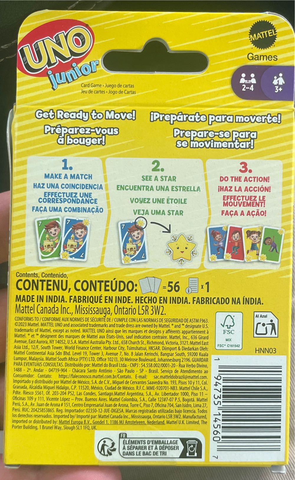 Junior Move!  board game collectible [Barcode 194735145607] - Main Image 2