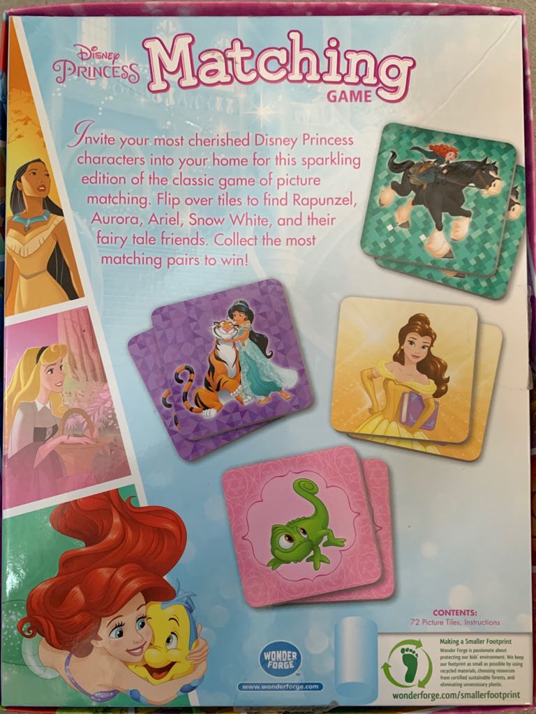 Disney Princess Matching Game  (1+) board game collectible - Main Image 2