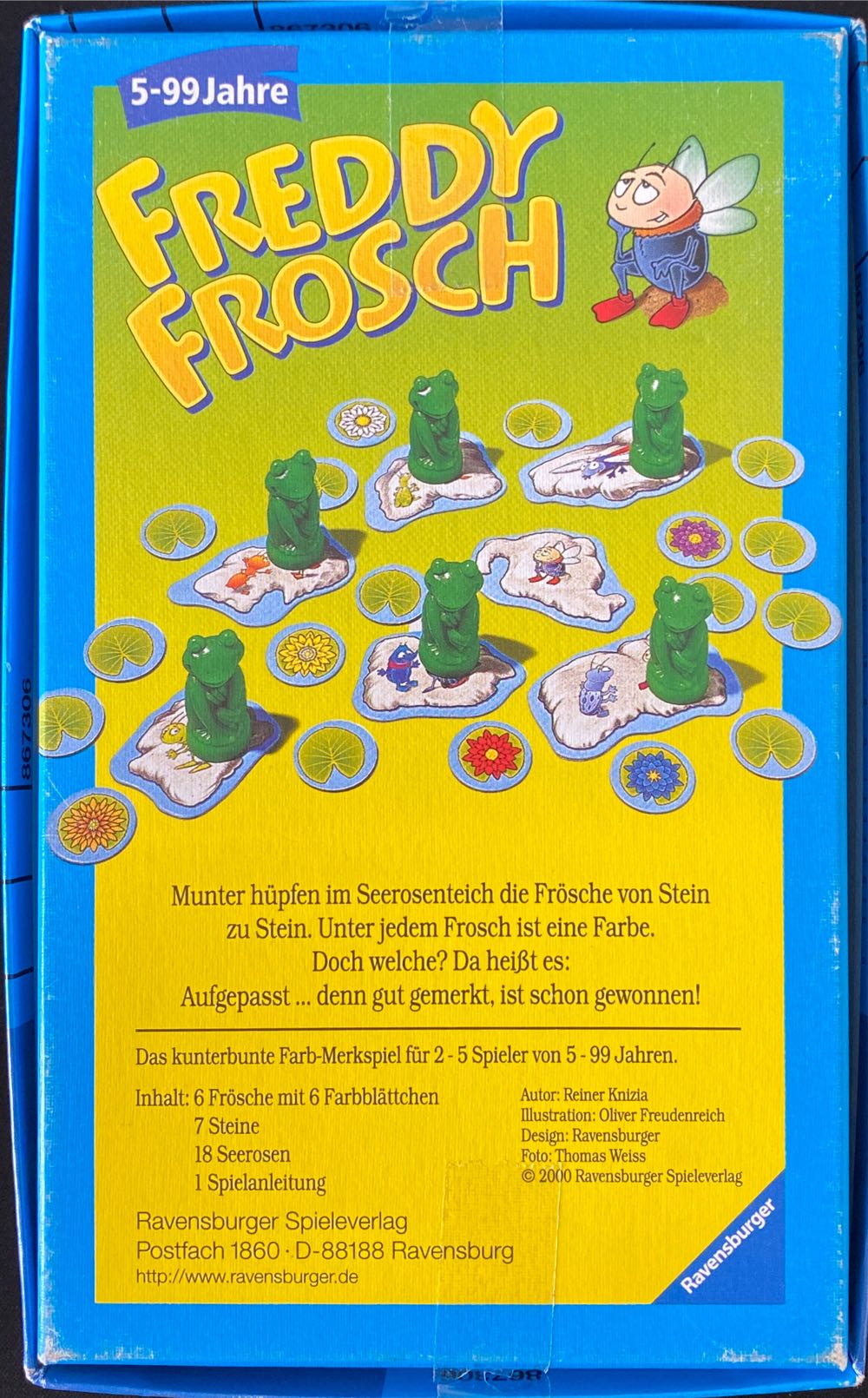 Freddy Frosch Ravensburger New And Sealed  (2-5) board game collectible [Barcode 4005556231027] - Main Image 2