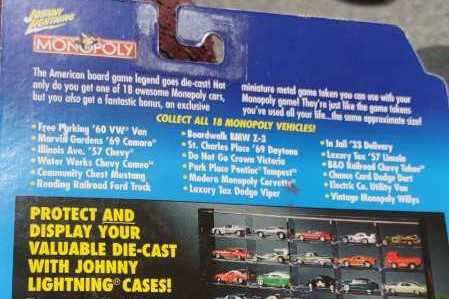 Johnny Lightning Monopoly    board game collectible [Barcode 090733155603] - Main Image 2