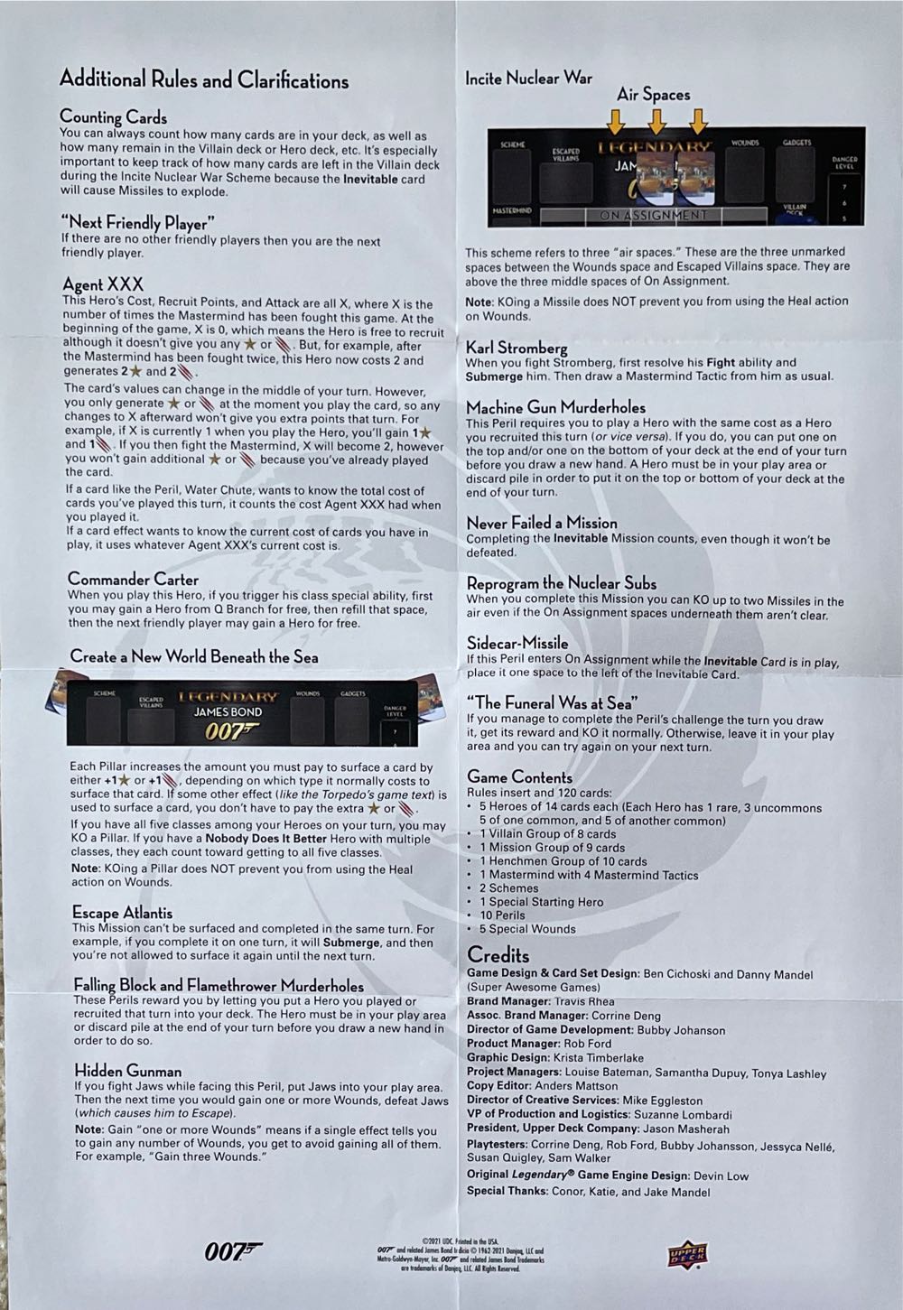 Legendary: James Bond - Spy Who Loved Me  board game collectible [Barcode 053334953665] - Main Image 3