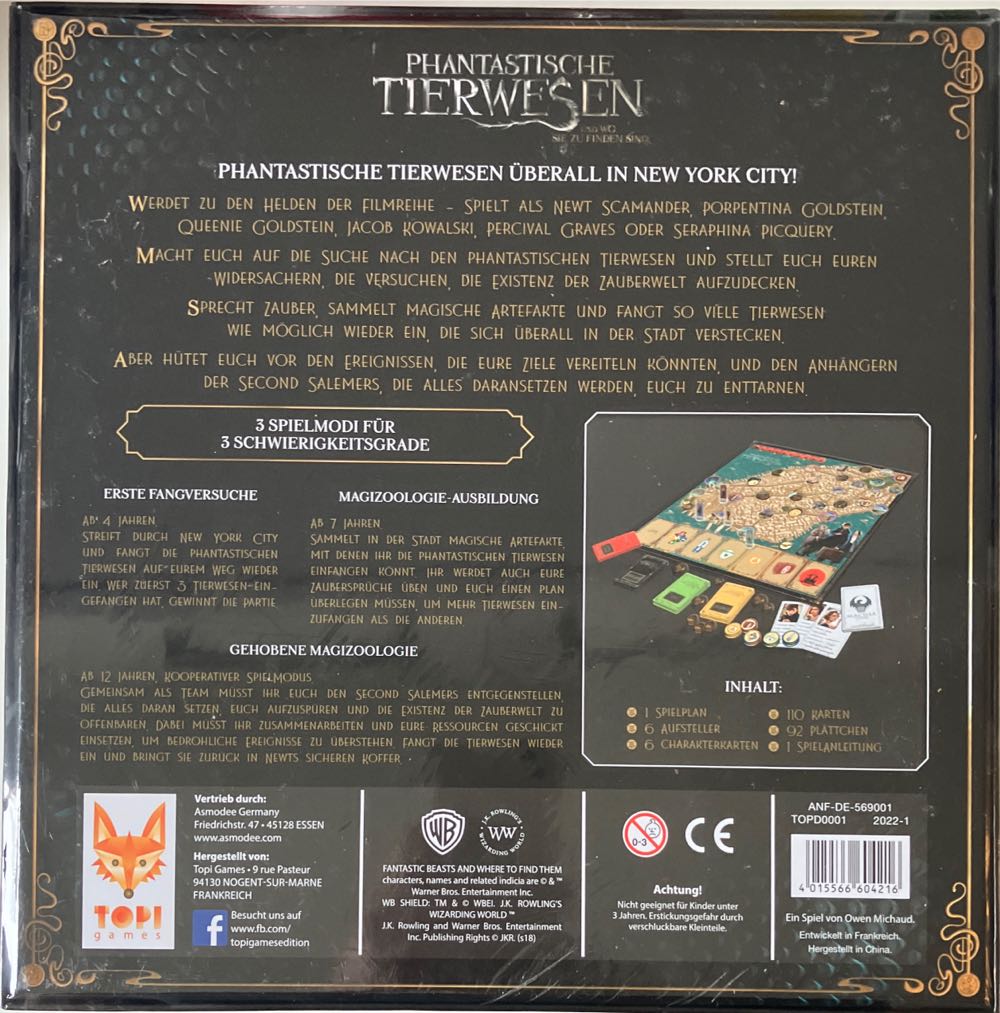 Phantastische Tierwesen  (1-6) board game collectible [Barcode 4015566604216] - Main Image 2