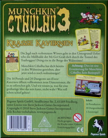 Munchkin Cthulhu 3  (3-6) board game collectible [Barcode 4250231718809] - Main Image 2