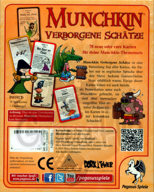 Munchkin Verborgene Schätze  (3-6) board game collectible [Barcode 4250231707162] - Main Image 2