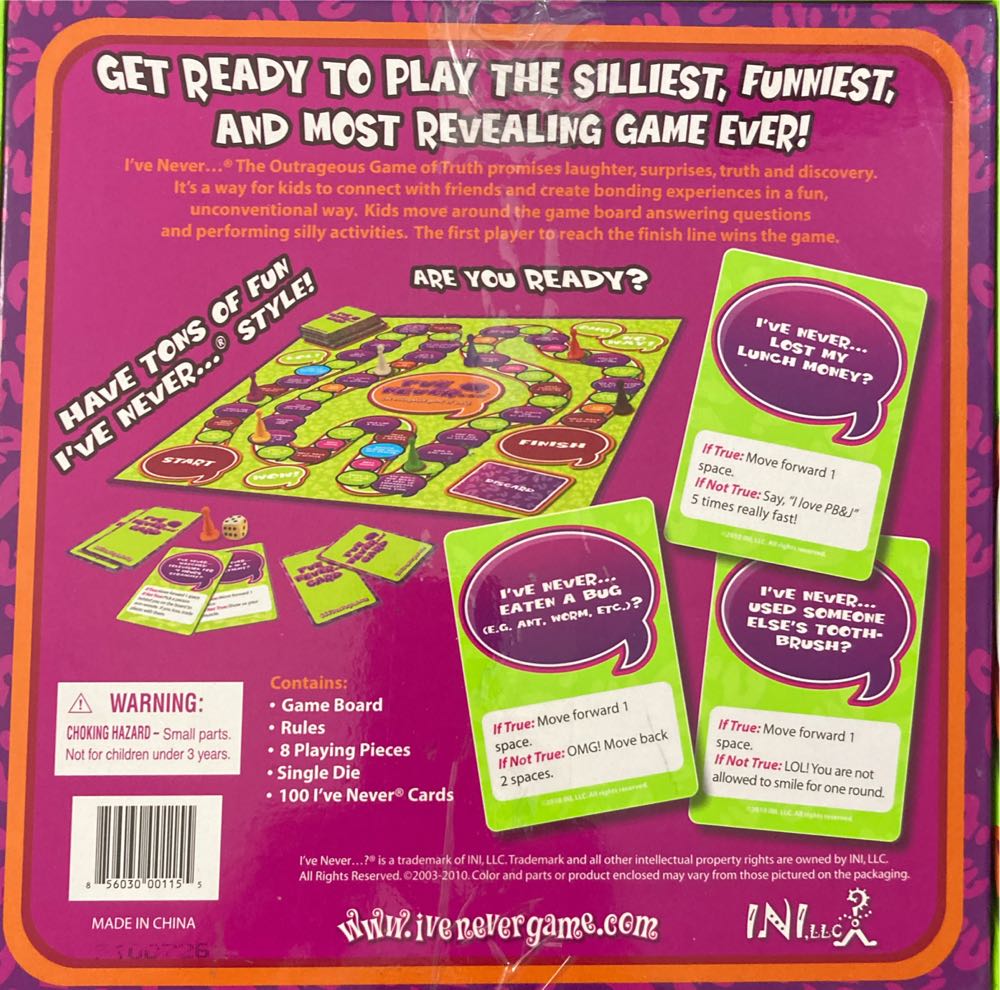 I’ve Never  (2+) board game collectible [Barcode 856030001155] - Main Image 2