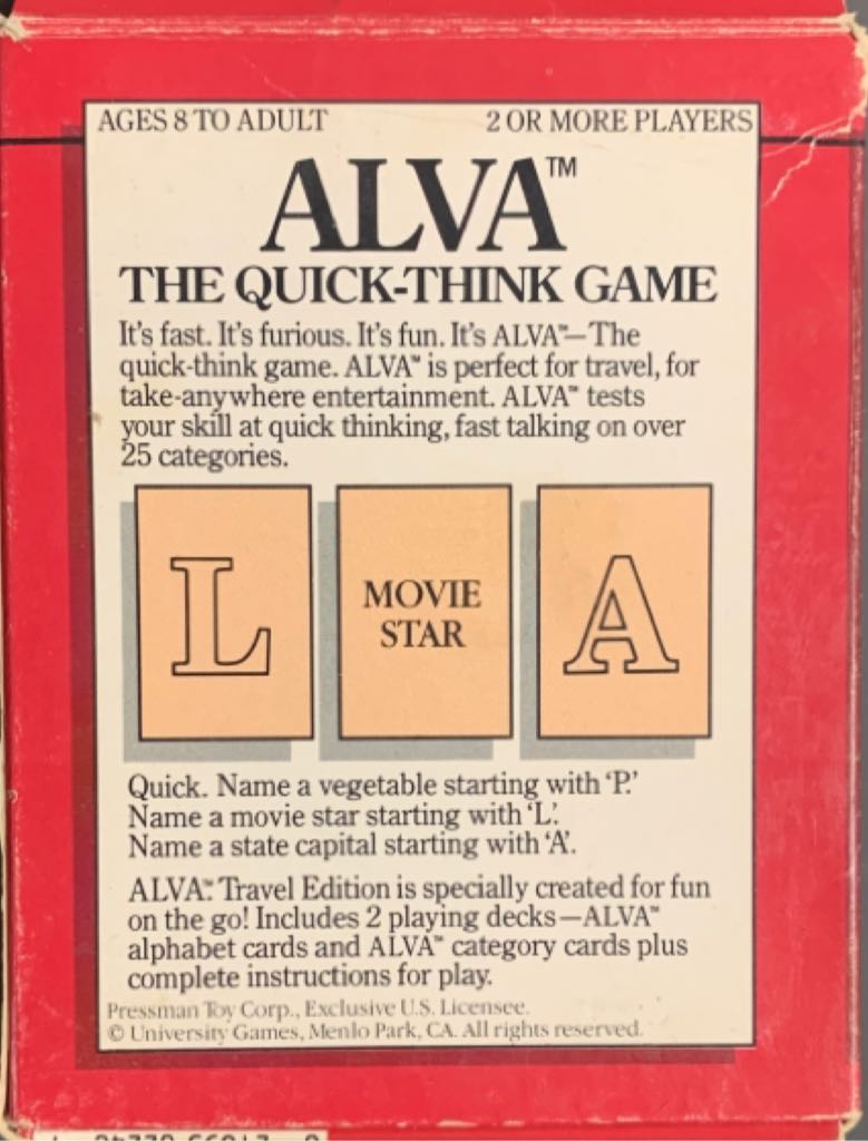 Alva  (2+) board game collectible - Main Image 2