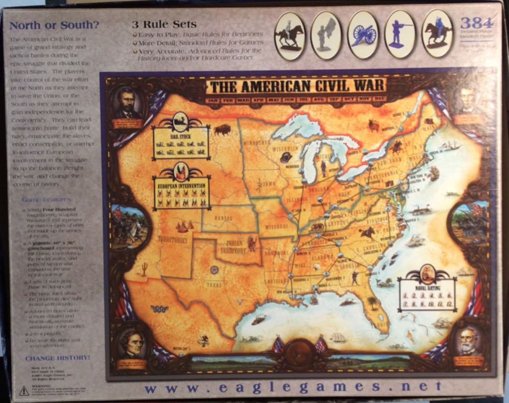 American Civil War, The  (2-4) board game collectible [Barcode 831112000011] - Main Image 2