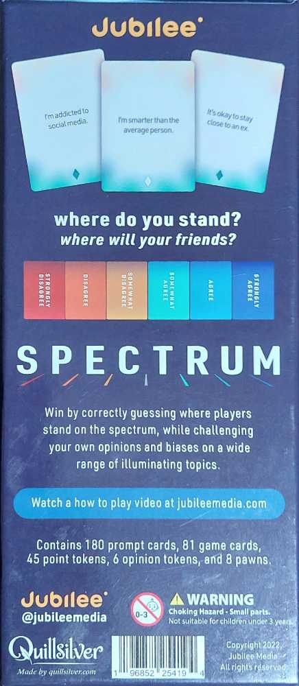 Spectrum  (3-8) board game collectible [Barcode 196852254194] - Main Image 2