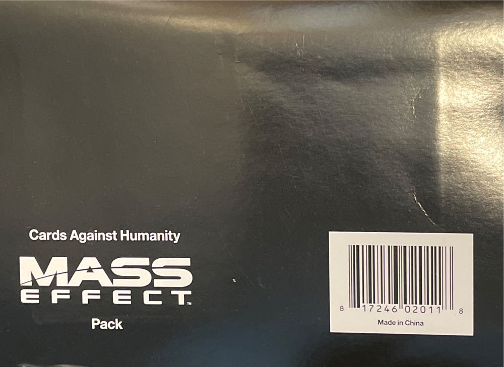 Cards Against Humanity Mass Effect Pack  (4-20) board game collectible - Main Image 2