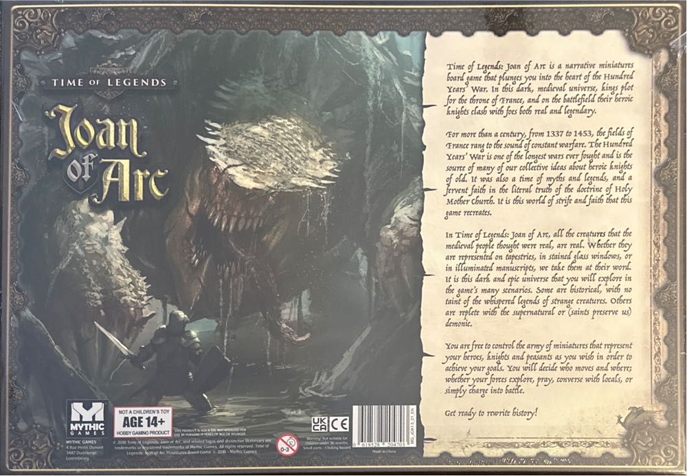 Joan of Arc: Time of Legends  (2-4) board game collectible [Barcode 618528204703] - Main Image 2