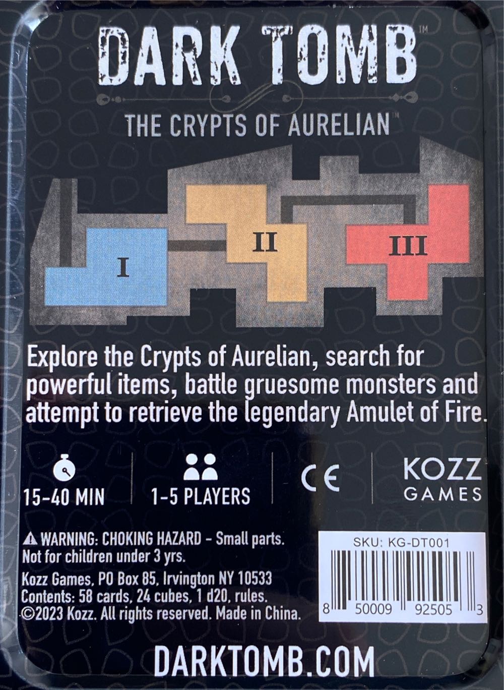 Dark Tomb  (1-5) board game collectible - Main Image 2