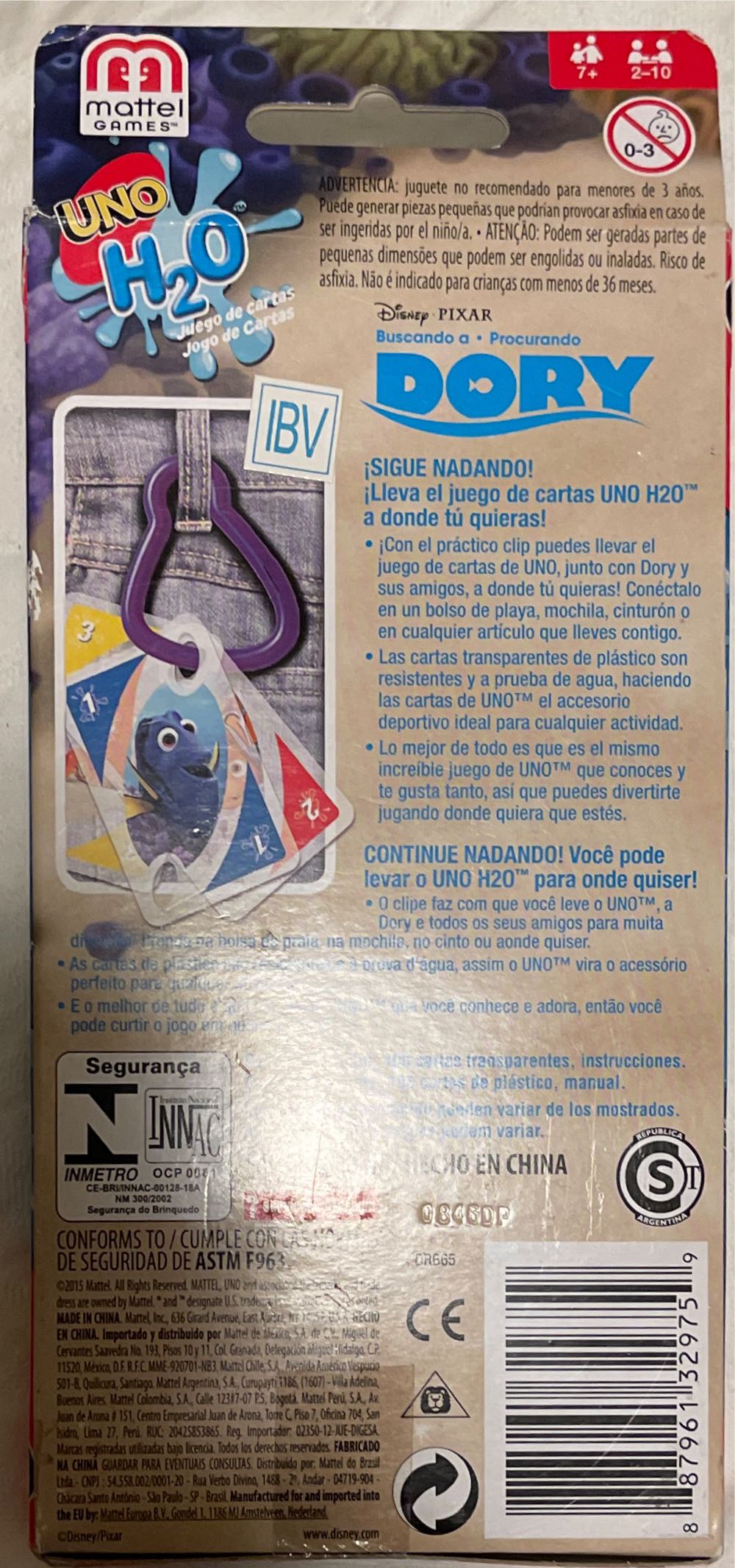 Finding Dory Uno H2O Splash  board game collectible - Main Image 2