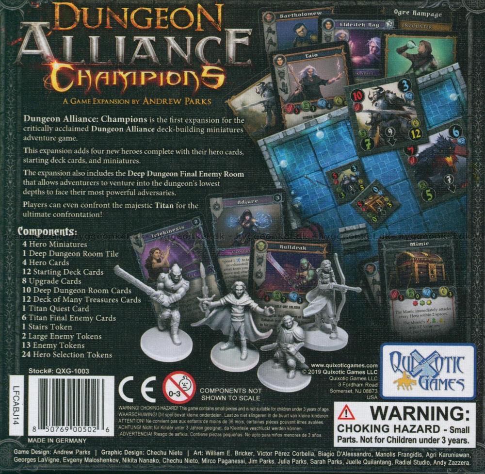 Dungeon Alliance: Champions  (1-4) board game collectible [Barcode 850769005026] - Main Image 2
