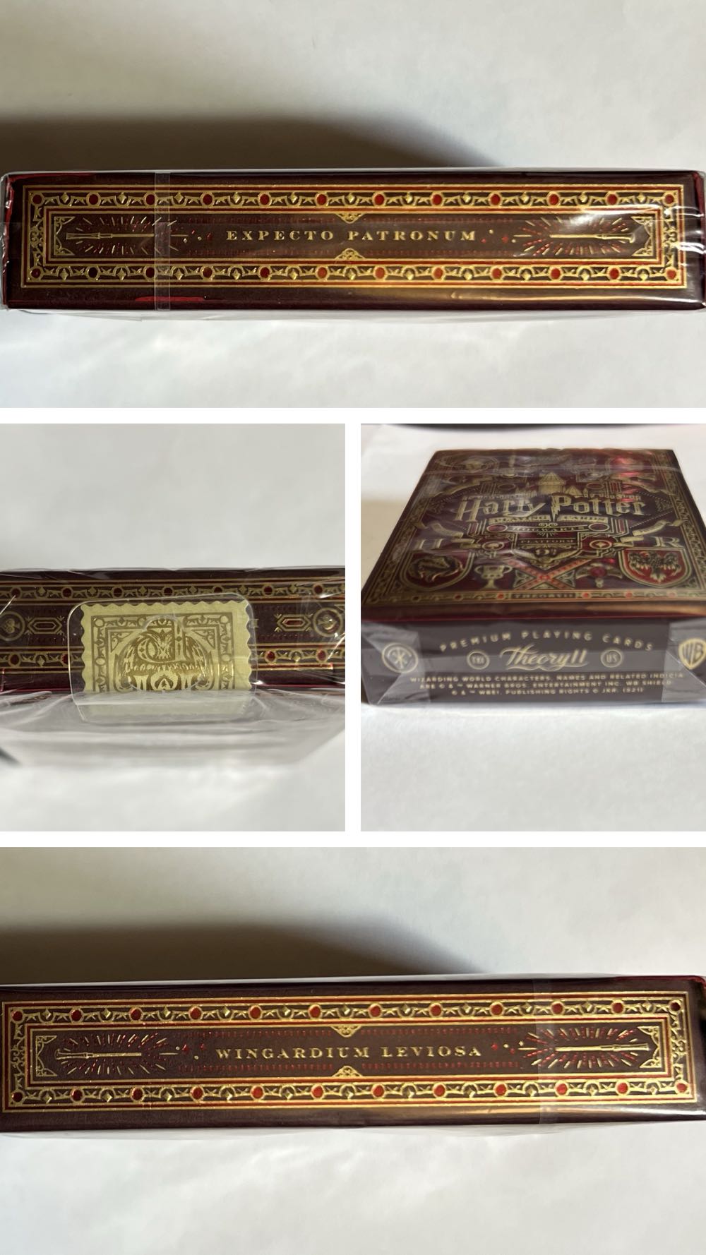 Harry Potter Playing Cards Red Gryffindor  board game collectible [Barcode 850016557490] - Main Image 3