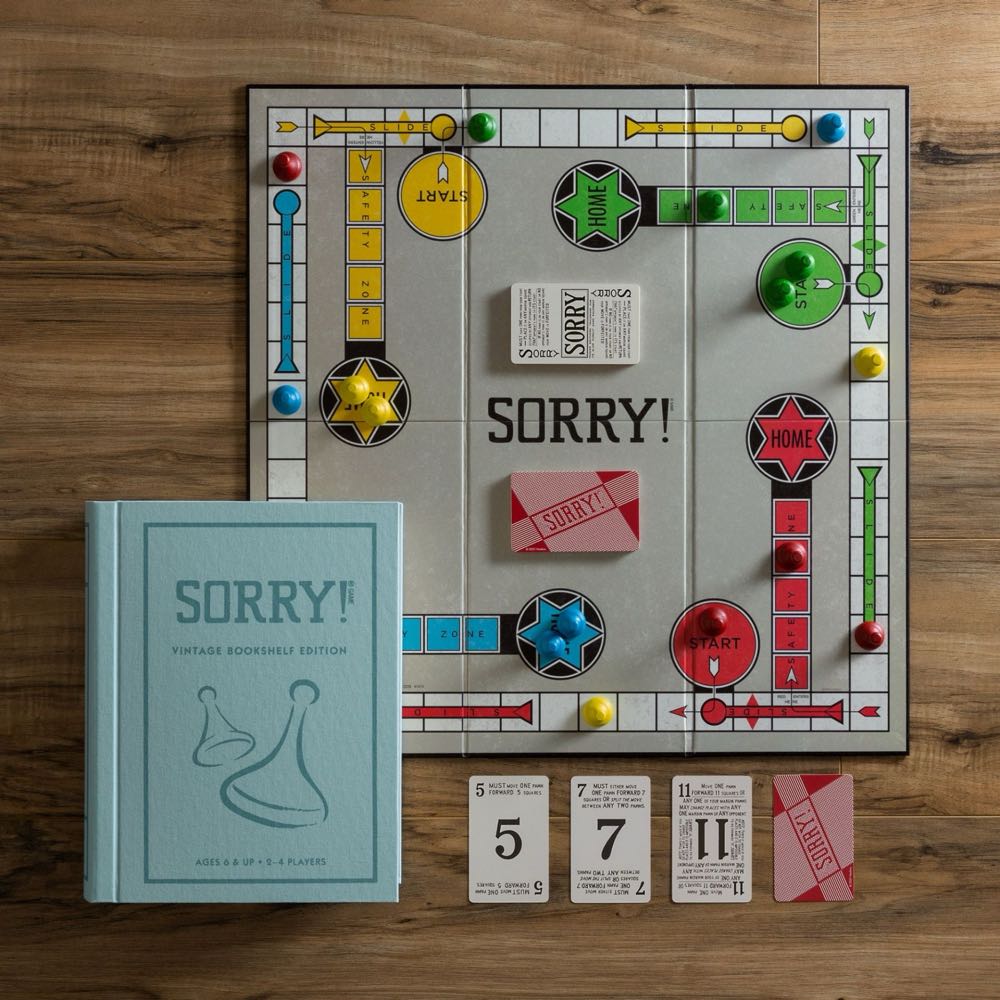 Sorry! (Bookshelf Edition)  (2-4) board game collectible [Barcode 857487008773] - Main Image 2