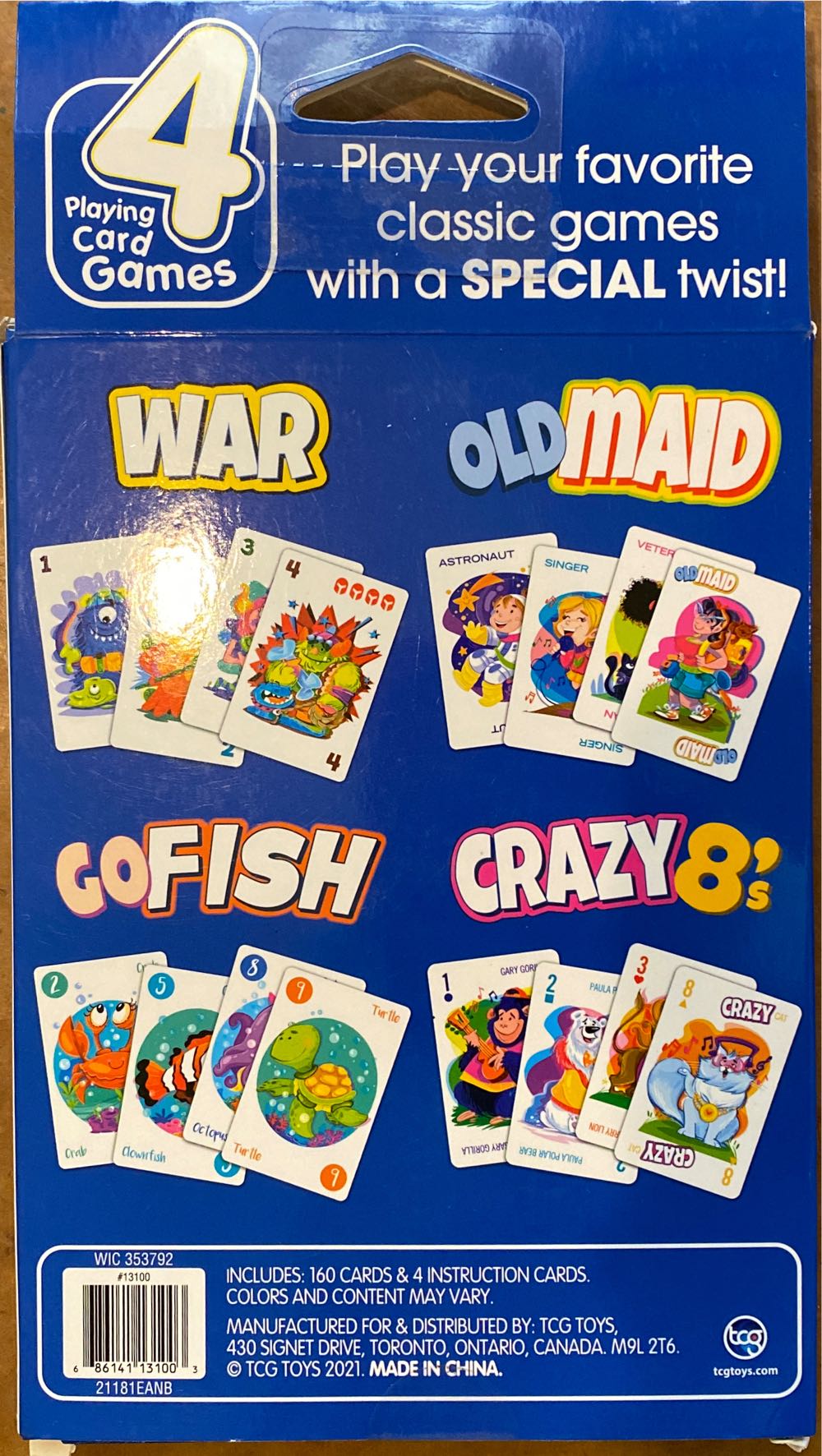 4 Playing Card Games  (2+) board game collectible [Barcode 686141131003] - Main Image 2