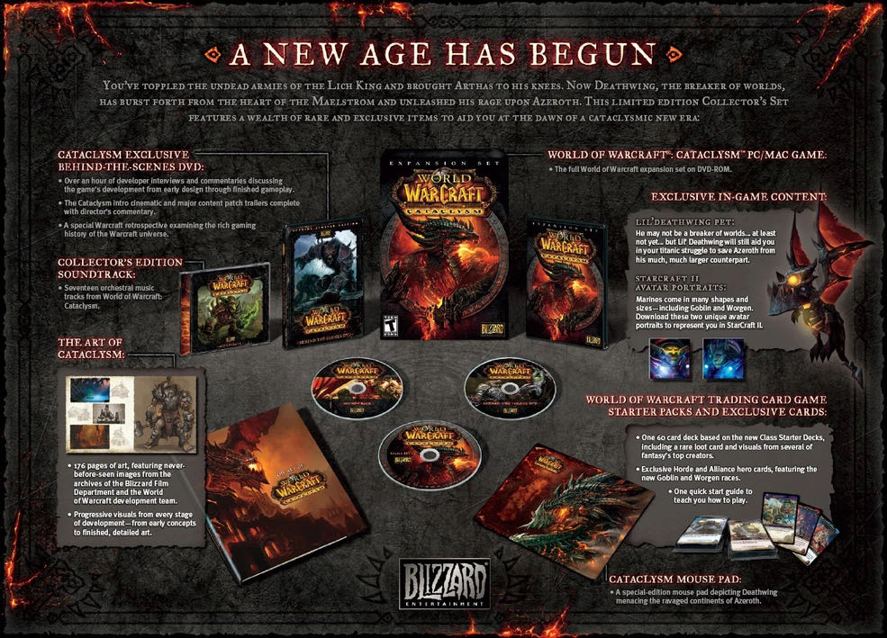 World Of Warcraft: Cataclysm Collector’s Edition Used Warcraft Pc Incomplete Expansion  board game collectible [Barcode 3348542231627] - Main Image 3