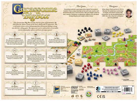 Carcassonne: Big Box  (2-6) board game collectible [Barcode 841333116675] - Main Image 2