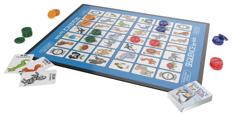 Sequence for Kids (2–4 players | 3+ | ? min.)  (2–4) board game collectible [Barcode 035261082069] - Main Image 3