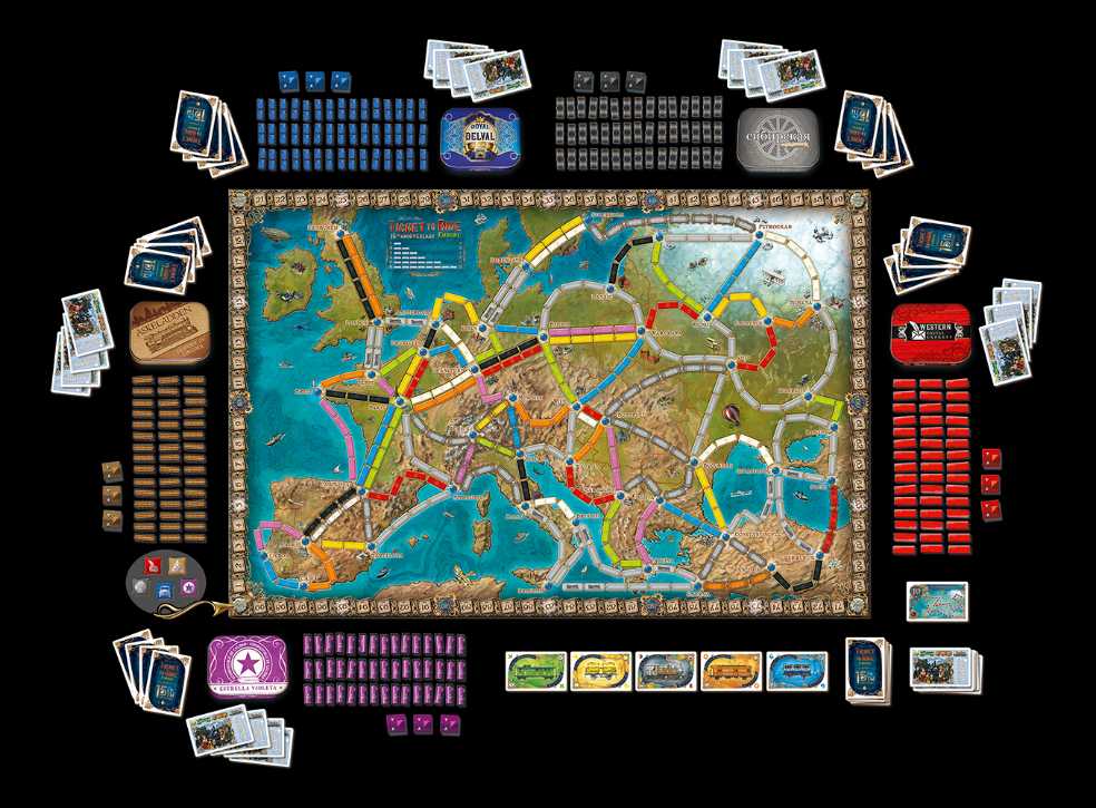 Ticket To Ride: Europa 15. Rocznica  (2-5) board game collectible [Barcode 824968211335] - Main Image 3