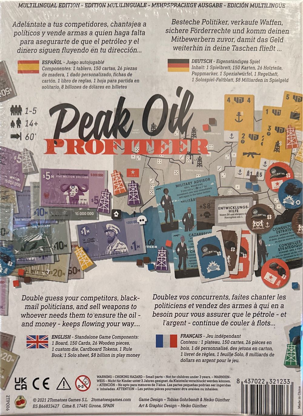Peak Oil: Profiteer  (1-5) board game collectible [Barcode 8437022321233] - Main Image 2