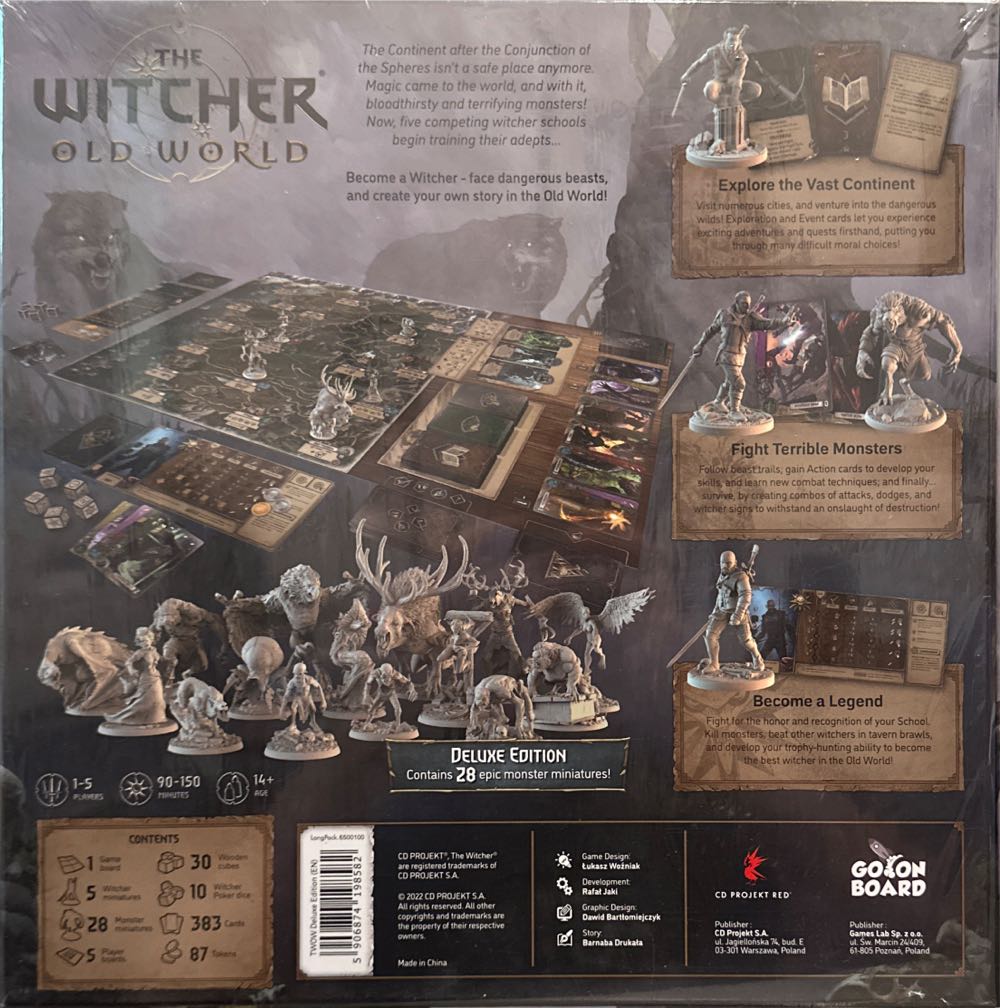 The Witcher: Old World - Deluxe Edition  (1-5) board game collectible [Barcode 5906874198582] - Main Image 2