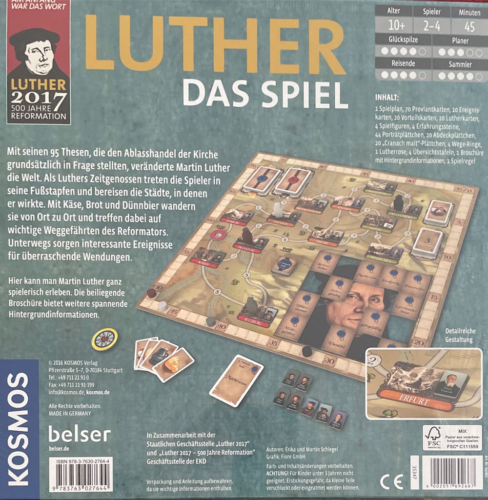 Luther, das Spiel  (2-4) board game collectible [Barcode 4002051692667] - Main Image 2