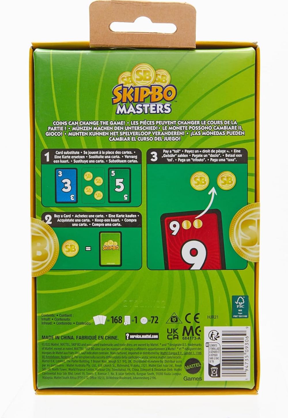 Skip-Bo Masters (2–6 players | 7+ | ? min.)  (2–6) board game collectible [Barcode 194735093069] - Main Image 2