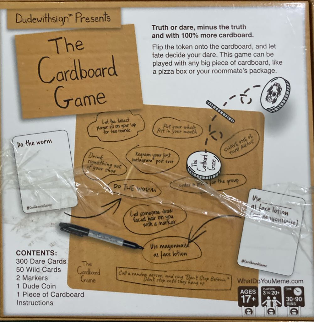 Cardboard Game – The Game Of Dares  (3-20) board game collectible [Barcode 810816031156] - Main Image 2