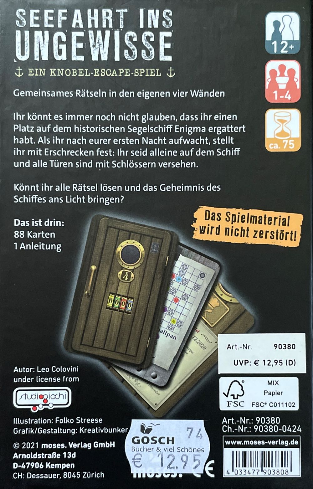 Seefahrt Ins Ungewisse  (1-4) board game collectible [Barcode 4033477903808] - Main Image 2