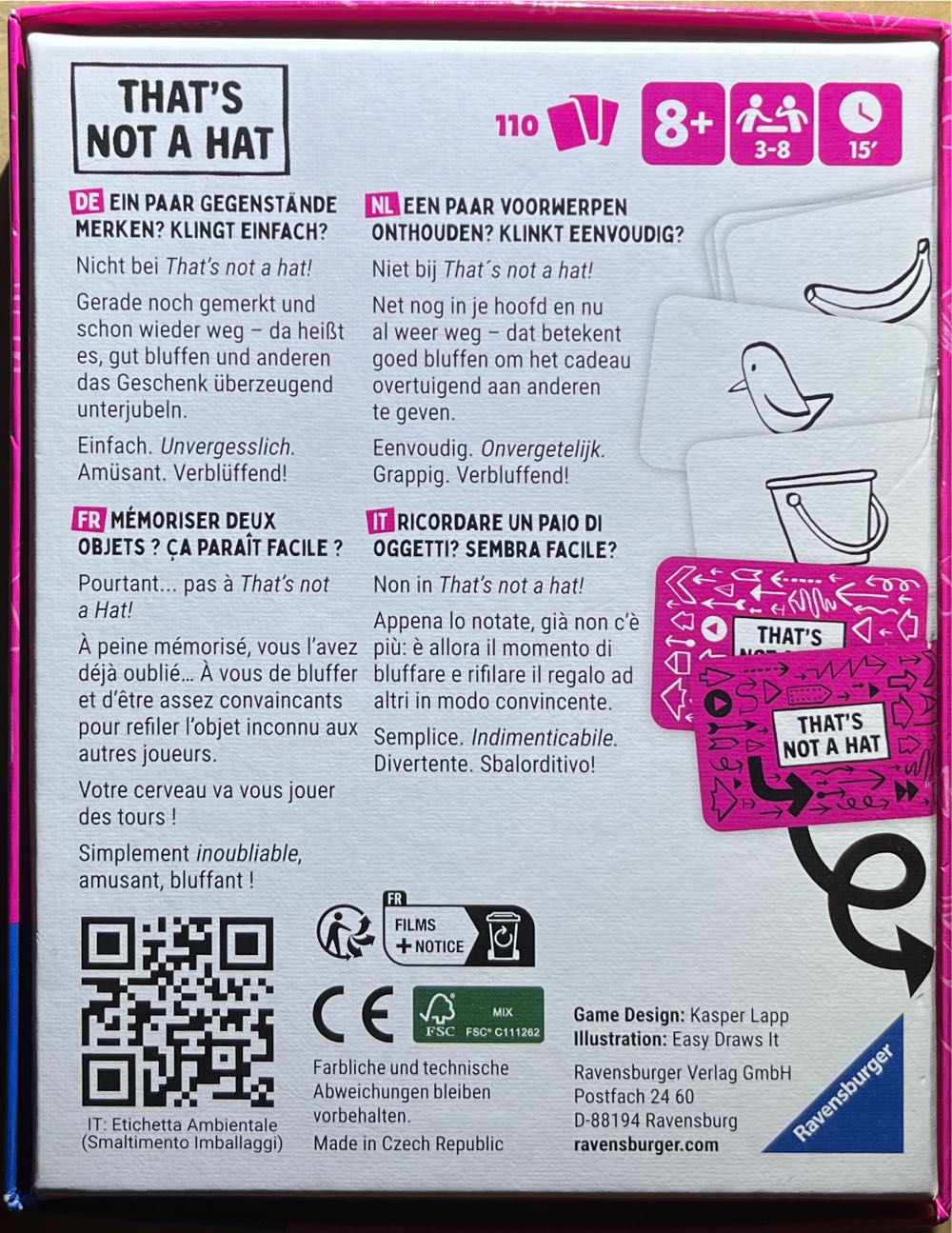 That’s Not A Hat  (4-6) board game collectible [Barcode 4005556209545] - Main Image 2