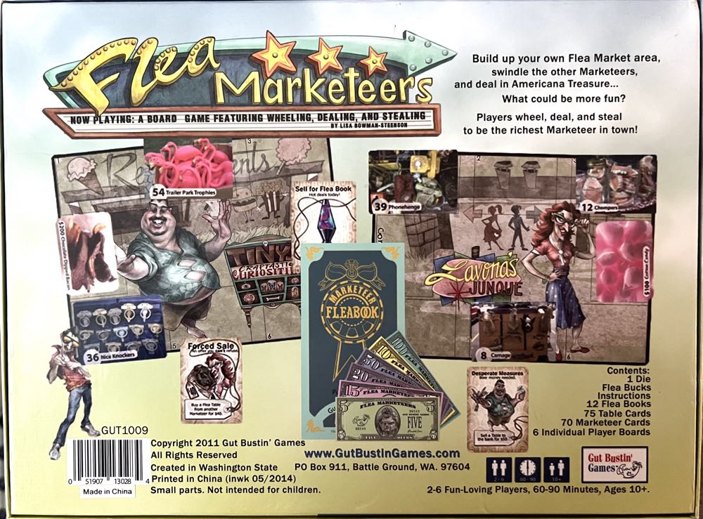 Flea Marketeers  (2-6) board game collectible [Barcode 051907130284] - Main Image 2