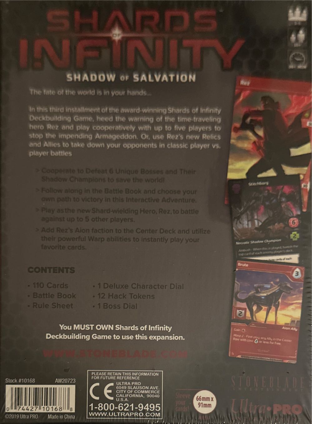 Shards of Infinity: Shadow of Salvation  (2-5) board game collectible [Barcode 074427101688] - Main Image 2