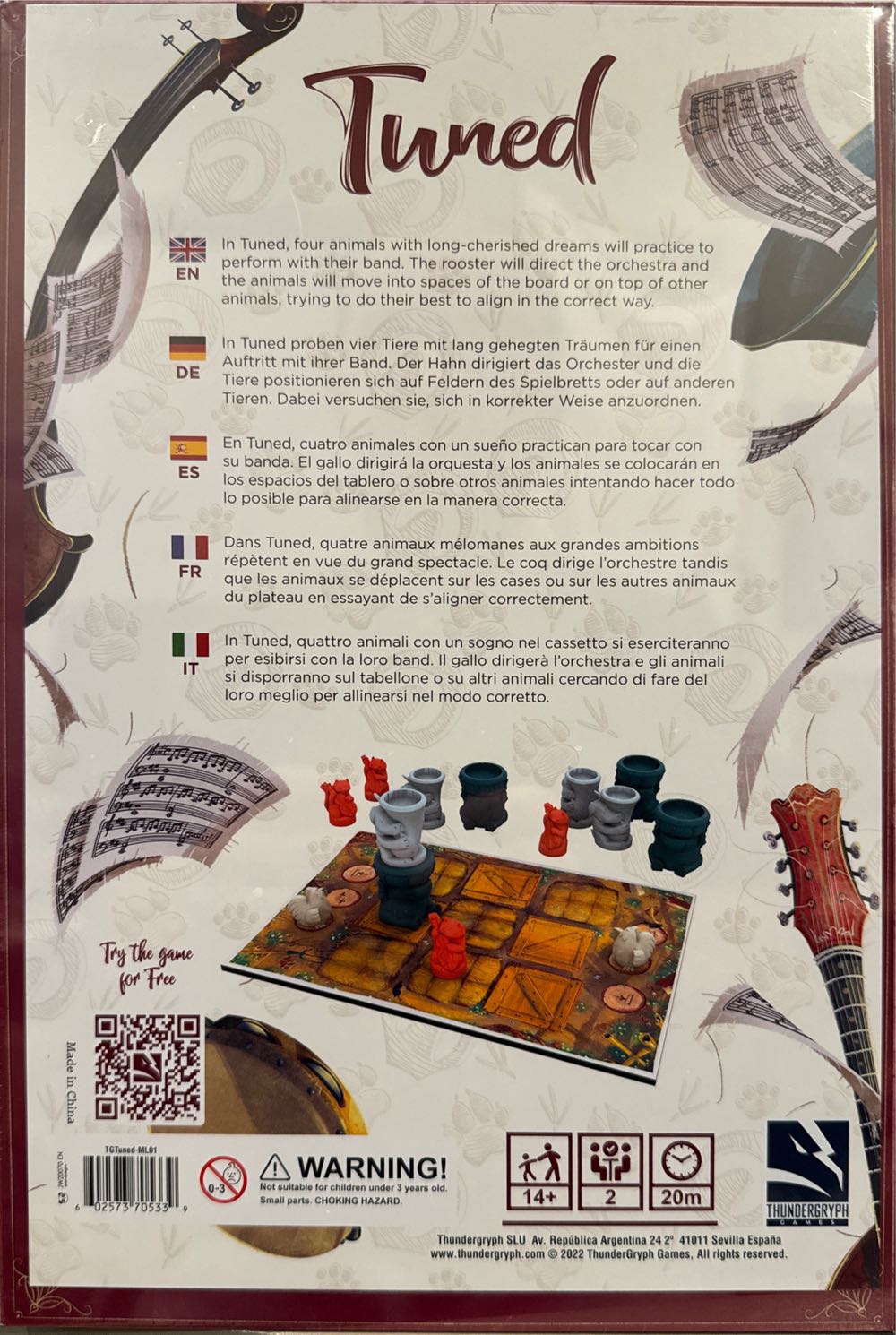 Tuned  (2) board game collectible [Barcode 602573705339] - Main Image 2