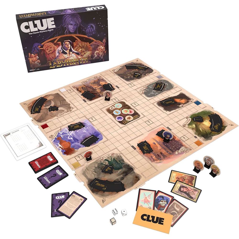 Clue Movies: CLUE® Jim Henson’s LABYRINTH Edition  (2-6) board game collectible [Barcode 700304156792] - Main Image 2