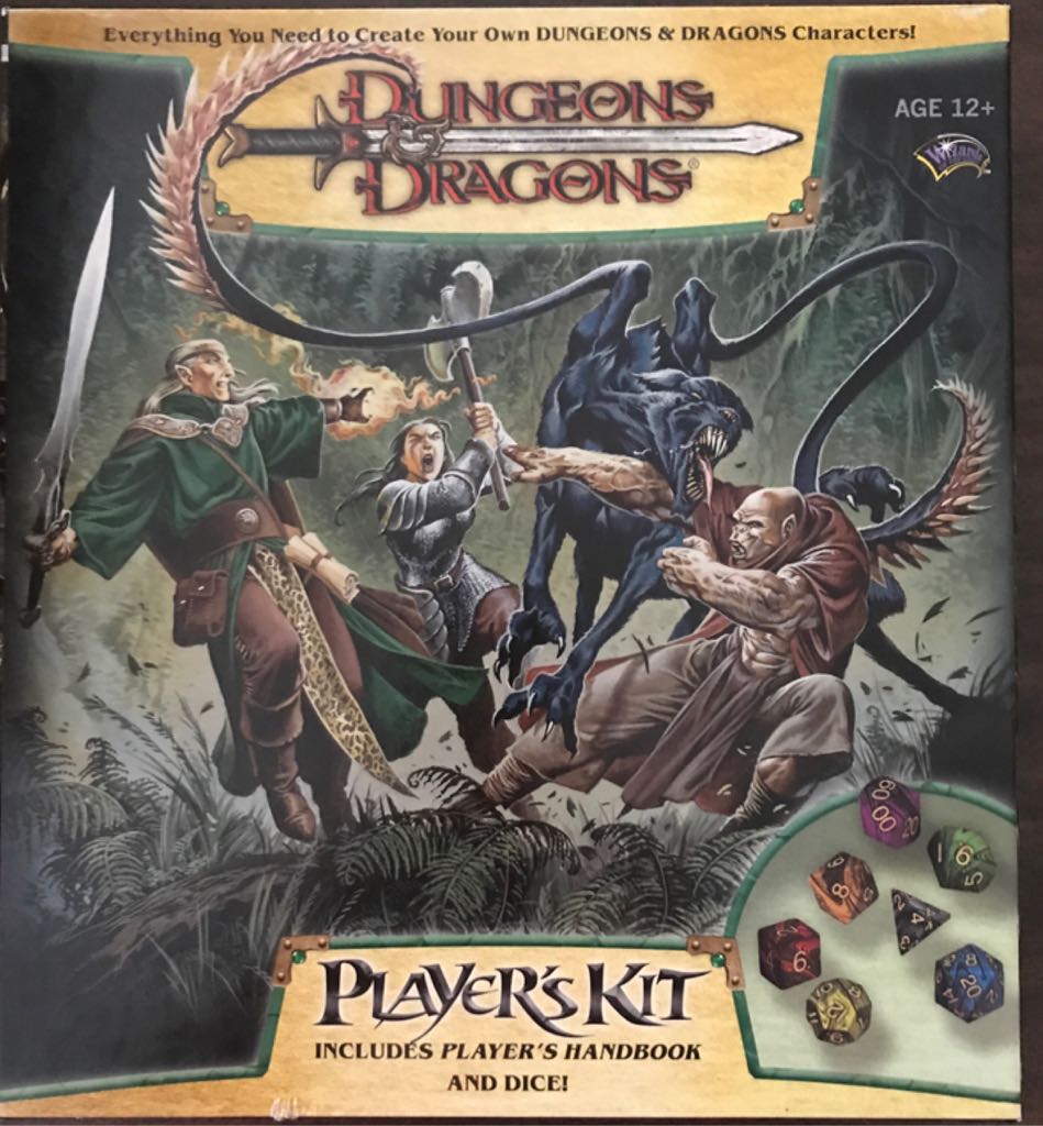 DUNGEONS AND DRAGONS PLAYERS KIT  board game collectible [Barcode 9780786939459] - Main Image 1