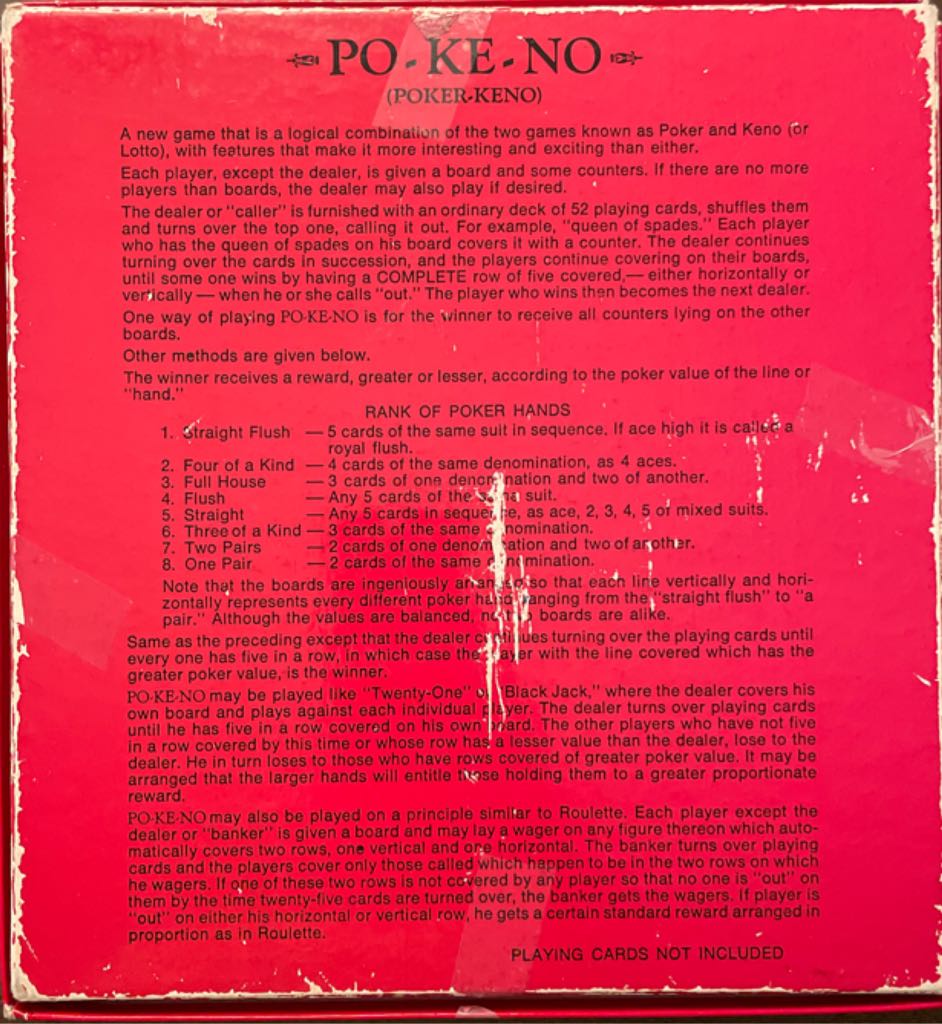 Po-Ke-No  (2-12) board game collectible - Main Image 2