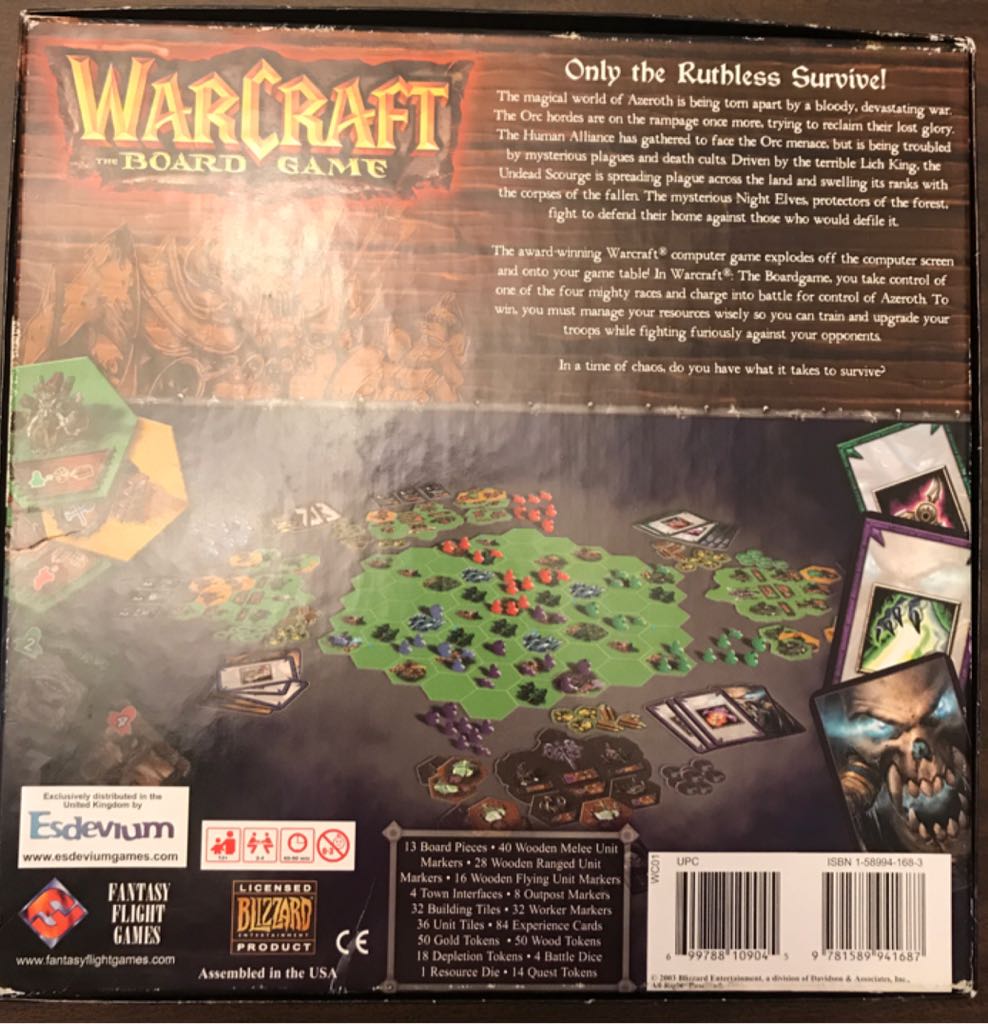 WarCraft: The Board Game  board game collectible [Barcode 699788109045] - Main Image 2