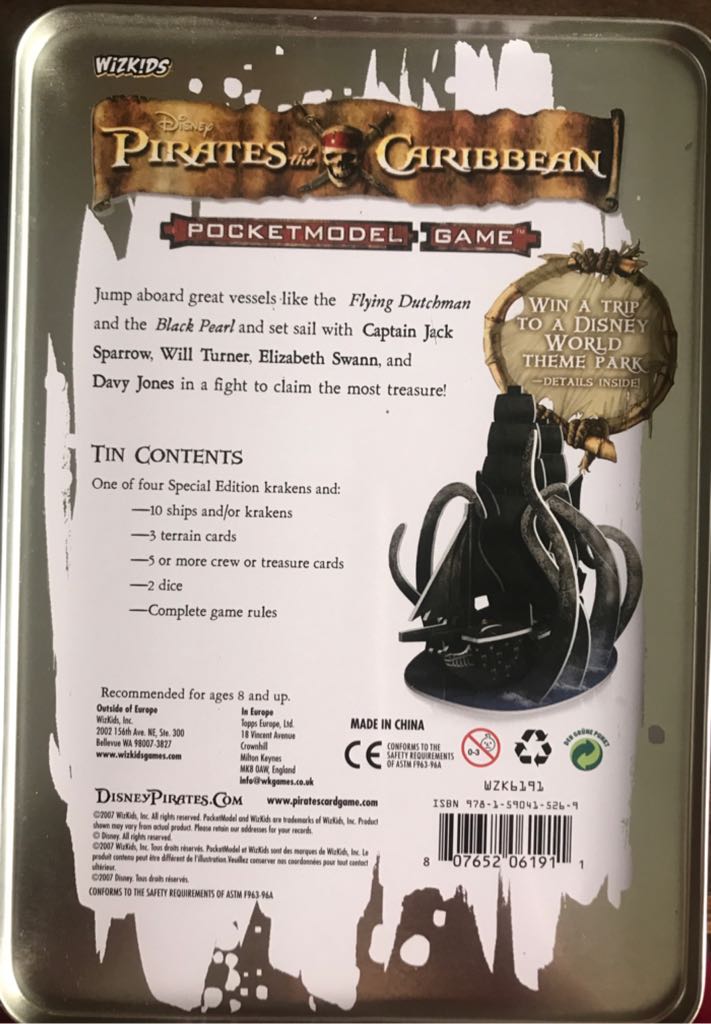 Pirates Of The Caribbean Pocketmodel Game  board game collectible [Barcode 807652061911] - Main Image 2
