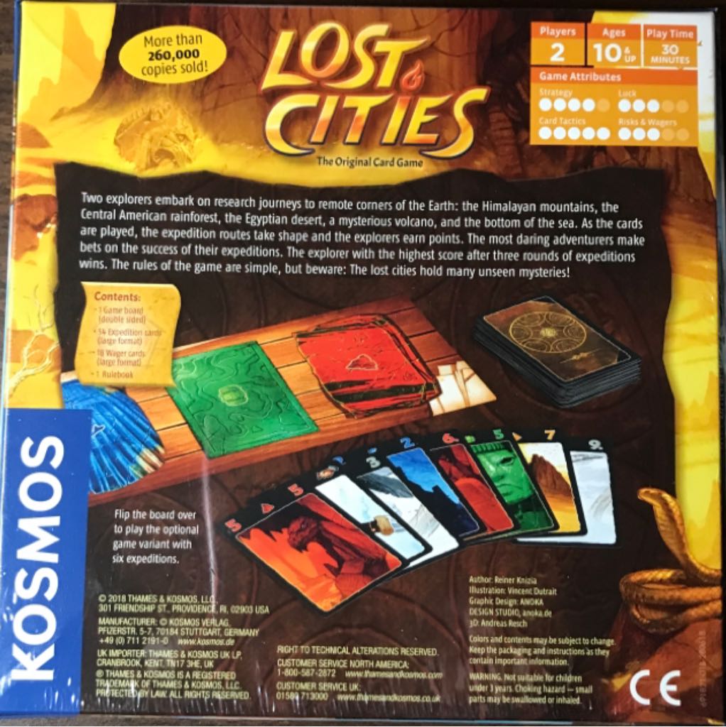 Lost Cities - The Card Game (2) board game collectible - Main Image 2