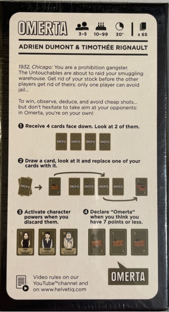OMERTA Board Game  (3-5) board game collectible [Barcode 7640139532213] - Main Image 2