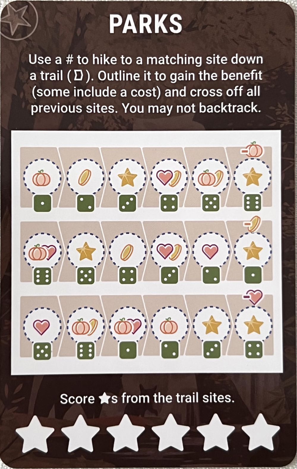 Rolling Realms - Parks  (1-6) board game collectible [Barcode 850032180481] - Main Image 3