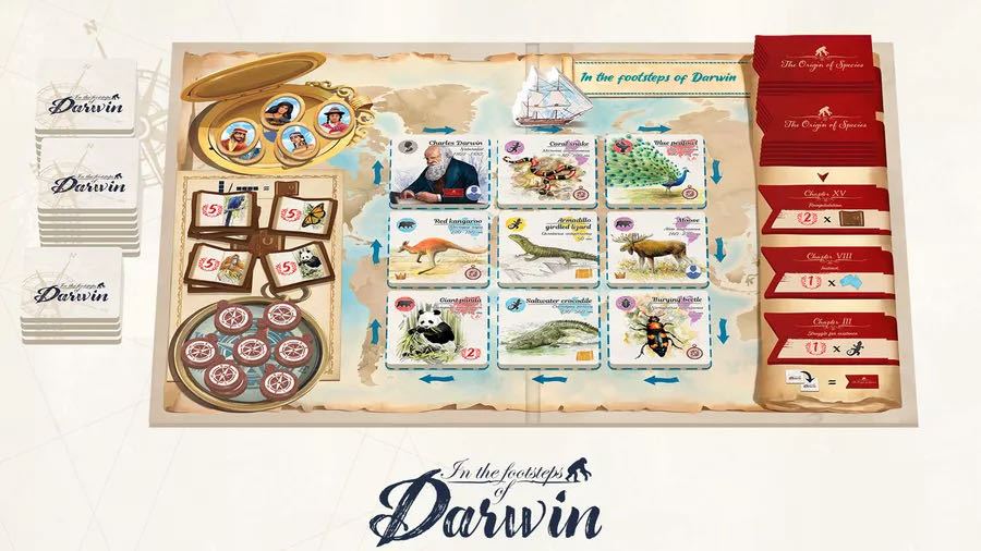 In the Footsteps of Darwin  (2-5) board game collectible [Barcode 3616450010345] - Main Image 3