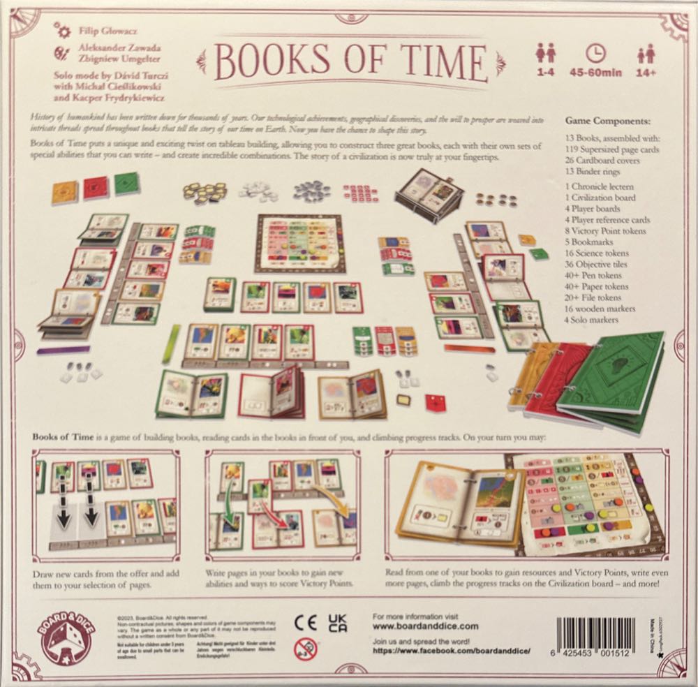 Books Of Time  (1-4) board game collectible [Barcode 6425453001512] - Main Image 2