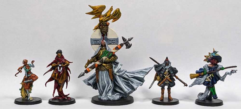 Massive Darkness 2: Heroes & Monsters Set: Monks & Necromancers Vs The Paragon  (1-6) board game collectible [Barcode 889696012661] - Main Image 4